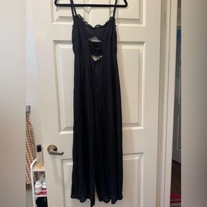 Reformation black jumpsuit